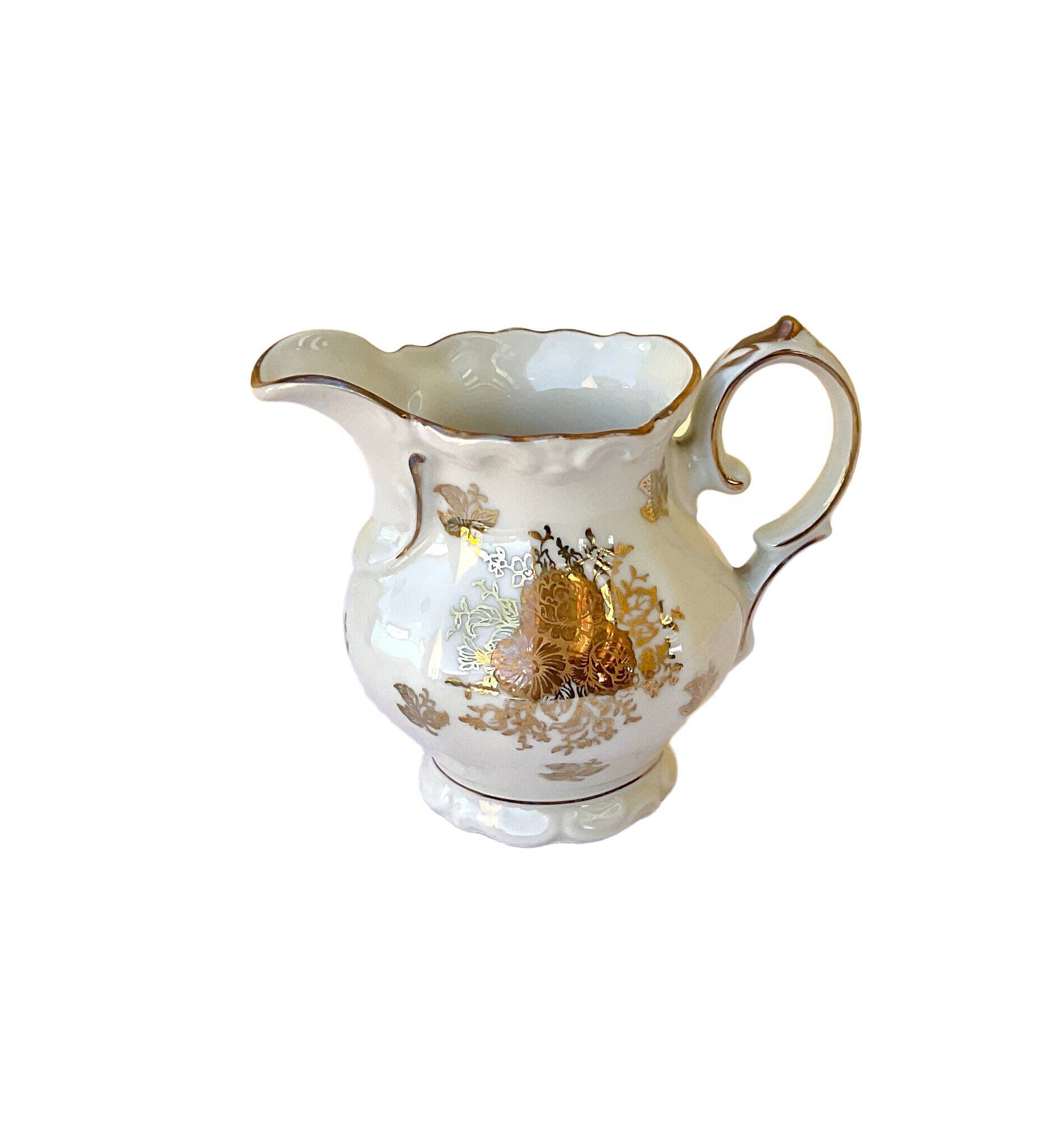 Creamer milk jar with gilding Bavaria