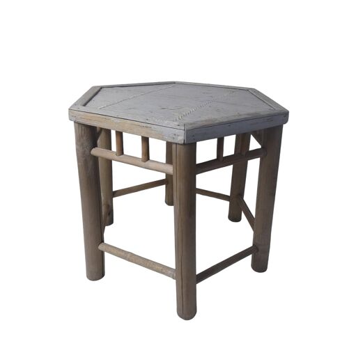 Table d'appoint en bambou rotin