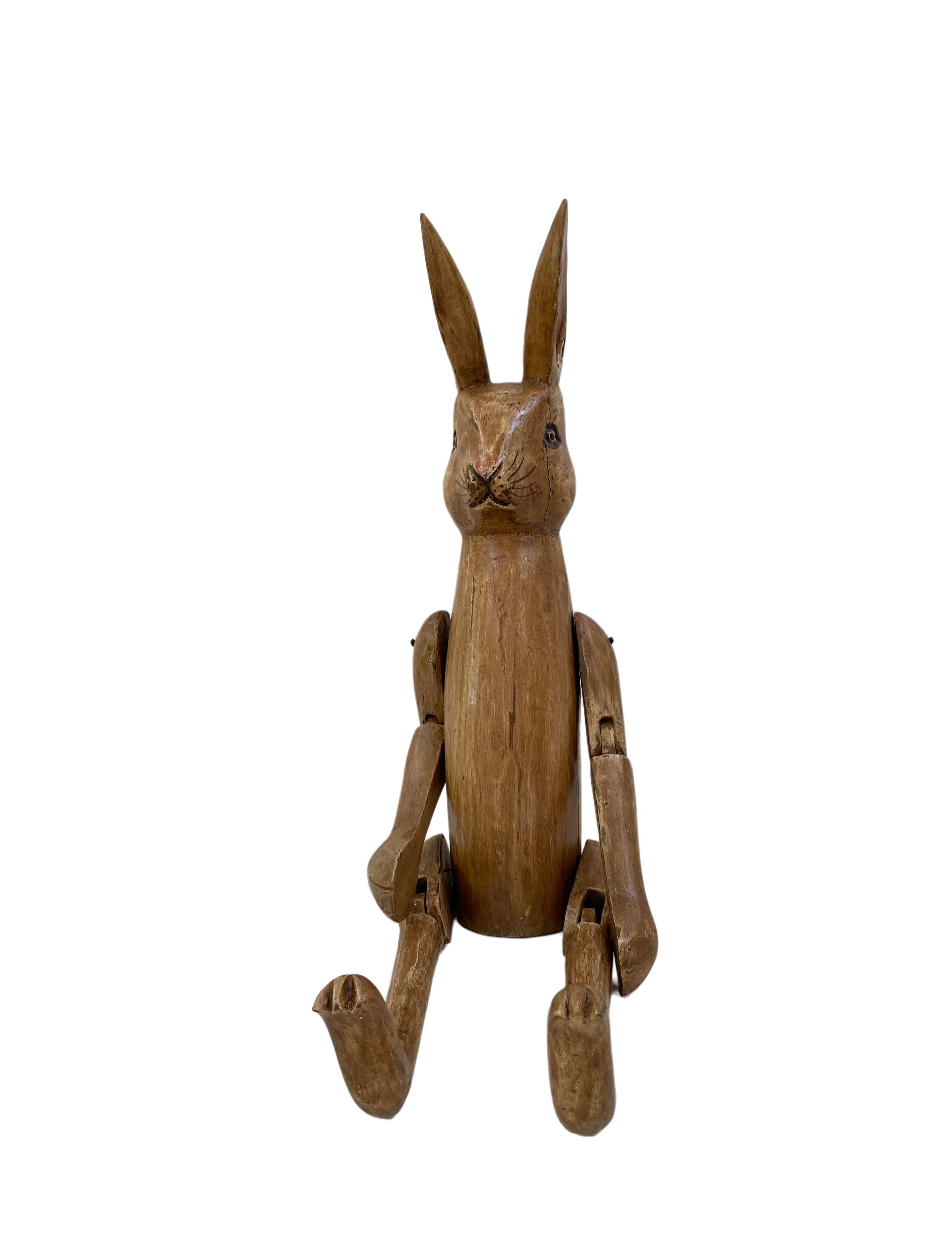 Hare Hennow XL articulated in wood 70cm