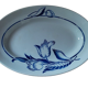 Oval porcelain porcelain blue flower St Amand dp 092282