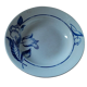 Dish Hollow porcelain blue flower St Amand dp 092285