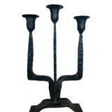 Brutalist wrought iron chandelier