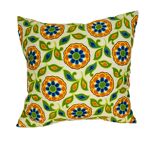 Vintage 70s flower cushion 35 x 35 cm