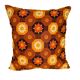 Coussin fleur années 70 vintage 38 x 38 cm