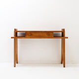 Oak console by Guillerme et Chambron, 1950s/60s.