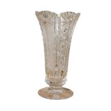 Bohemian crystal vase