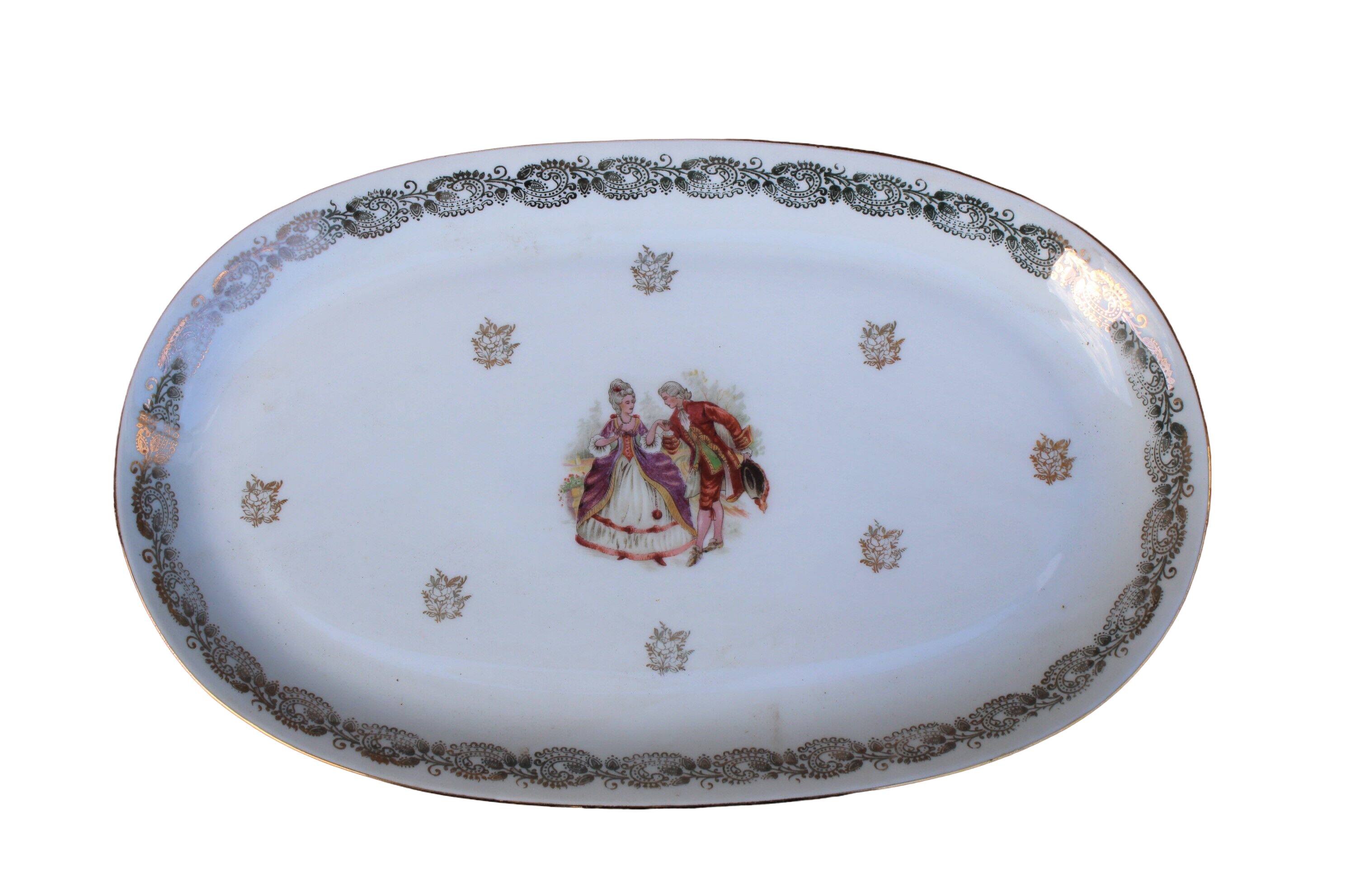Limoges porcelain serving dish
