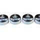 Set of 4 old porcelain and chrome switches