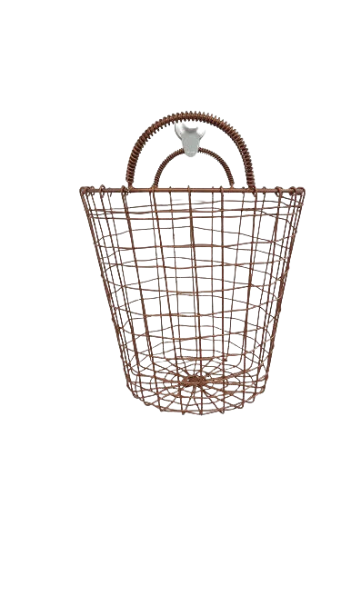 Copper metal paper basket