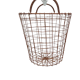 Copper metal paper basket