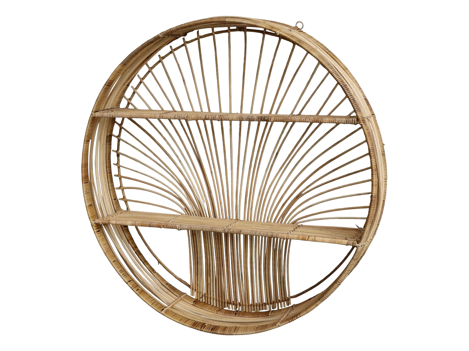 Etagère ronde osier