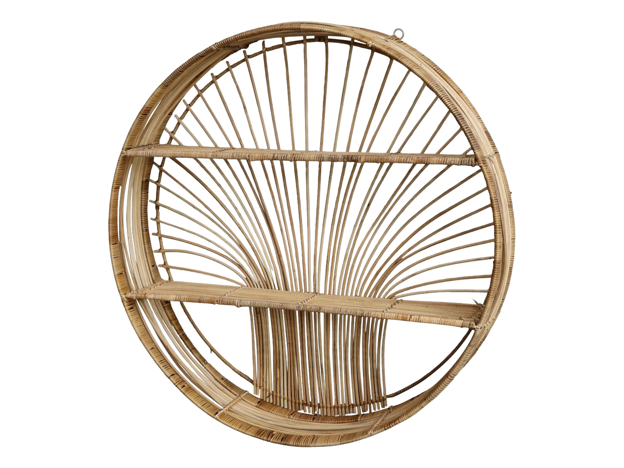 Etagère ronde osier