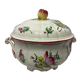 Old soup pot earthenware of the East floral decoration apple XXth