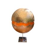 Gold leaf ball lamp