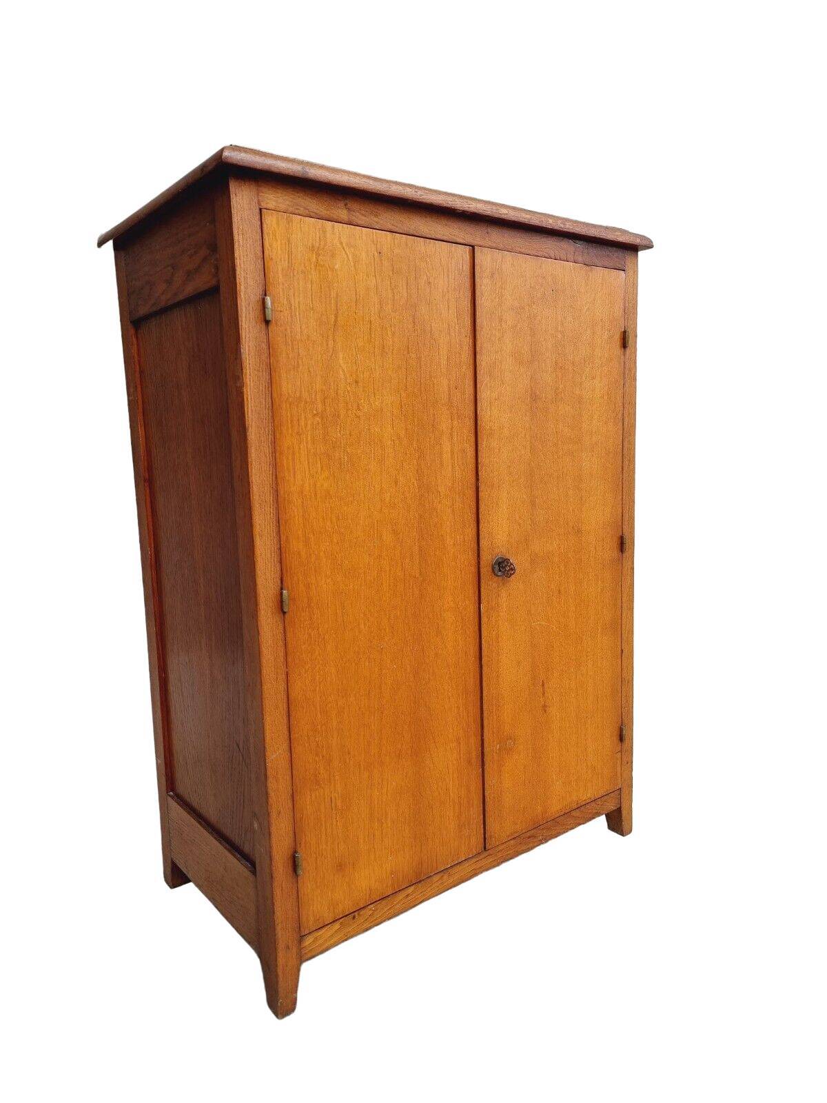 Old oak cabinet kitchen cupboard or shoe cabinet