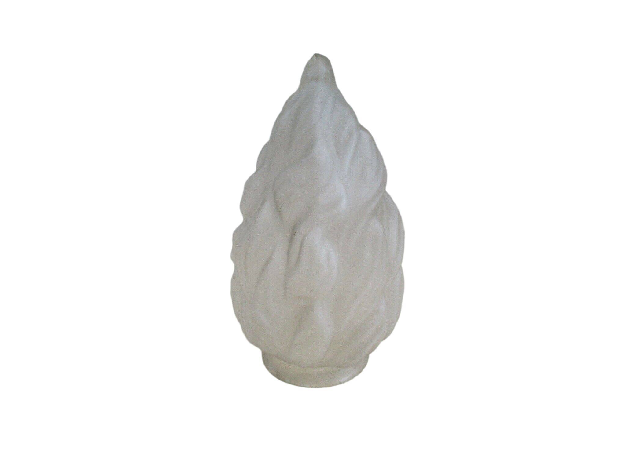 Frosted glass flame lampshade