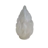 Frosted glass flame lampshade