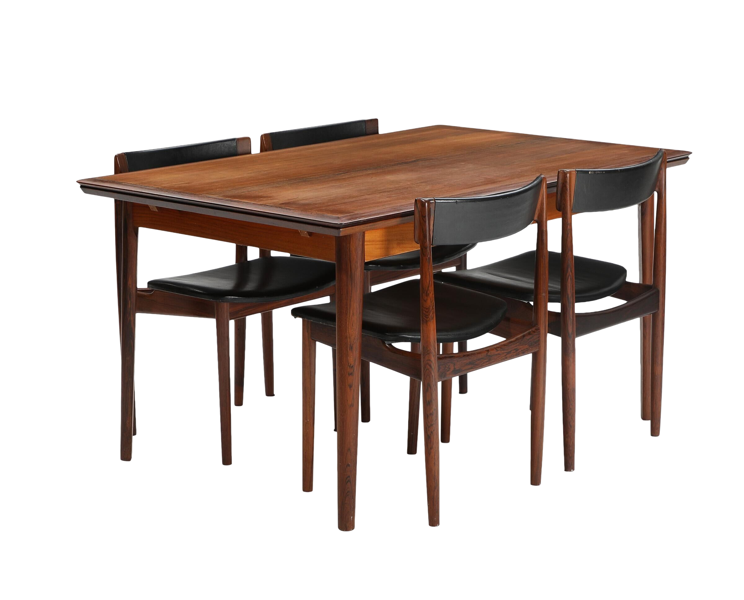 Danish Palisander Dining Set by Henry Rosengren Hansen