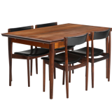 Danish Palisander Dining Set by Henry Rosengren Hansen