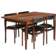 Danish Palisander Dining Set by Henry Rosengren Hansen