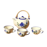 Chinese tea set in porcelain floral pattern