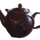Vintage ceramic ball teapot