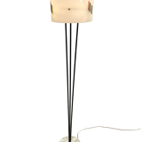 Mid century modern floor lamp in plexiglass & marble
