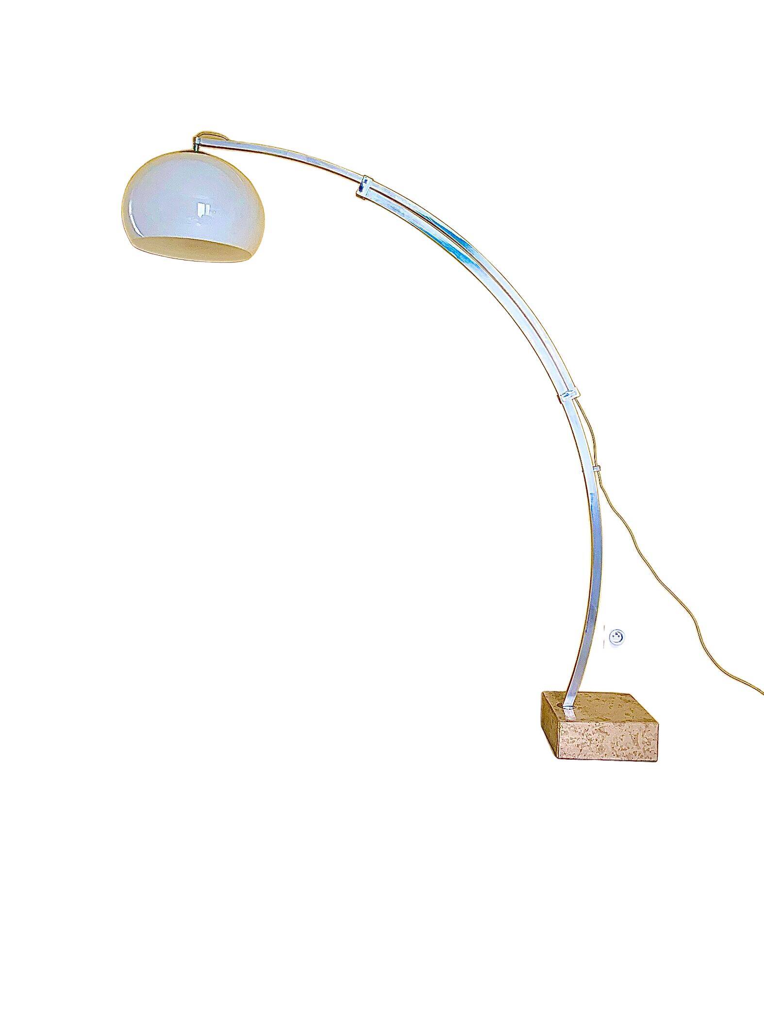 Floor lamp 70s marble foot Guzzini