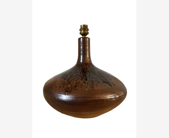 Pied de lampe en céramique vintage années 70