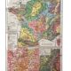 Old map of the geological France of 1945