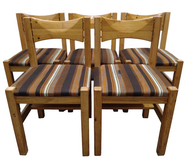5 chaises hongisto conçues par ilmari tapiovaara en 1963