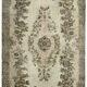 Tapis anatolien sculpté sculpté à la main des années 1970 186 cm x 292 cm