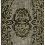 Handmade contemporary oriental grey carpet, 1970s 176 cm x 295 cm