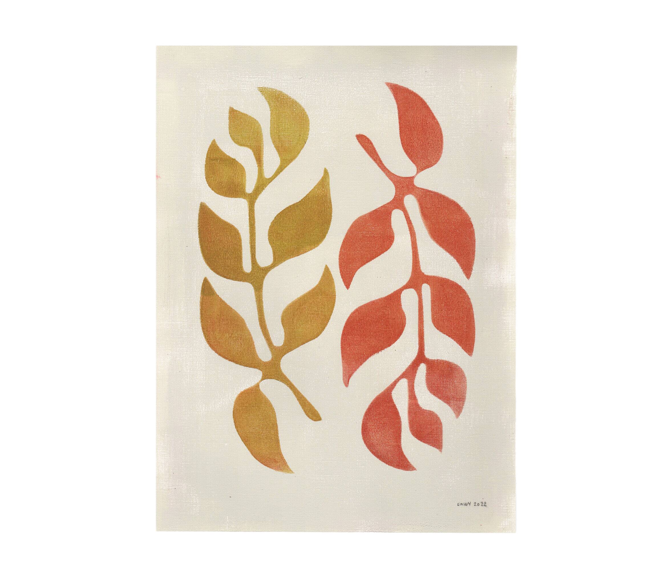 Painting on paper • M752 • signed Eawy