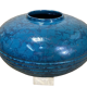 Vase ball earthenware Saint-Clement, France, art deco era