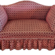 Two-seater sofa on wheels