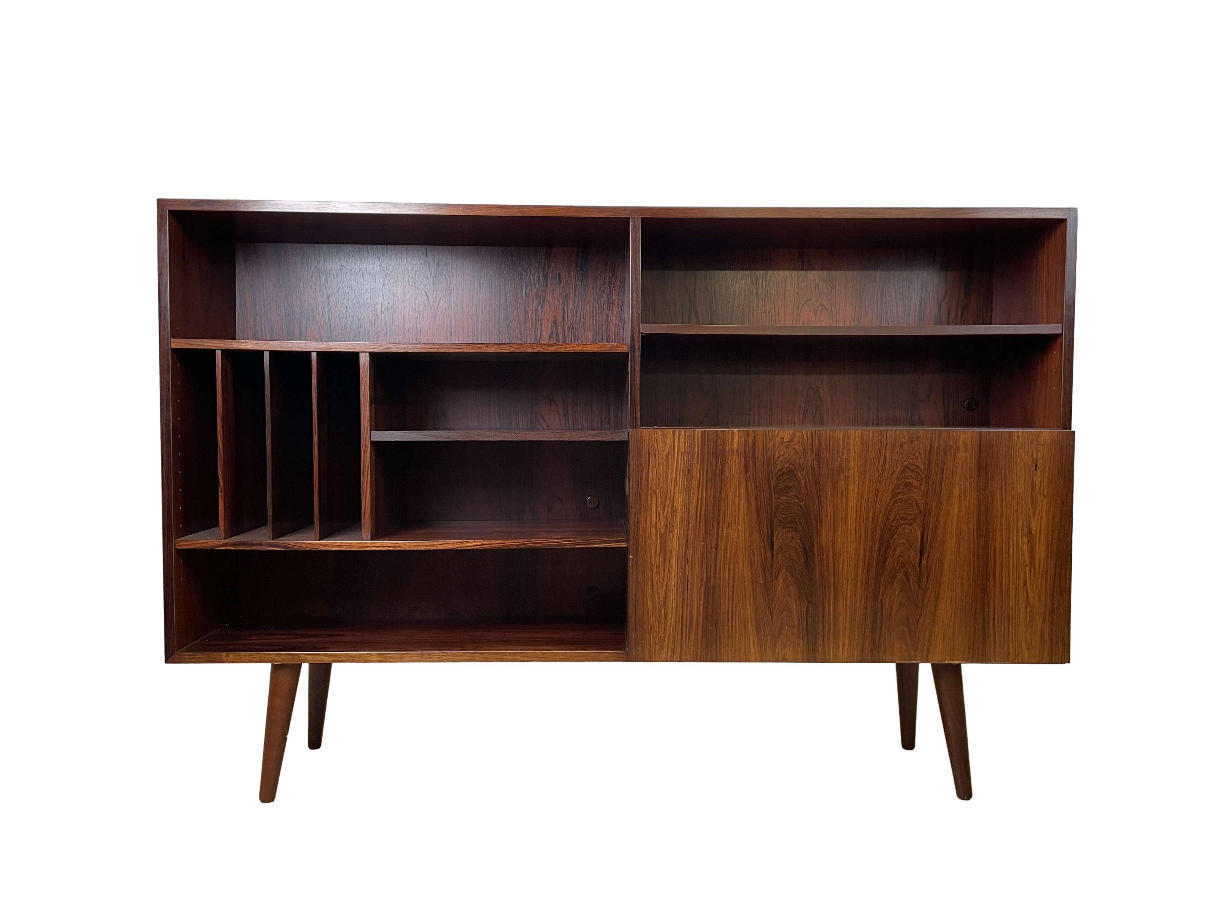 Vintage Scandinavian rosewood bookcase by Ib Kofod-Larsen, 60s