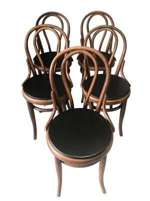 suite de 5 chaises bistrot