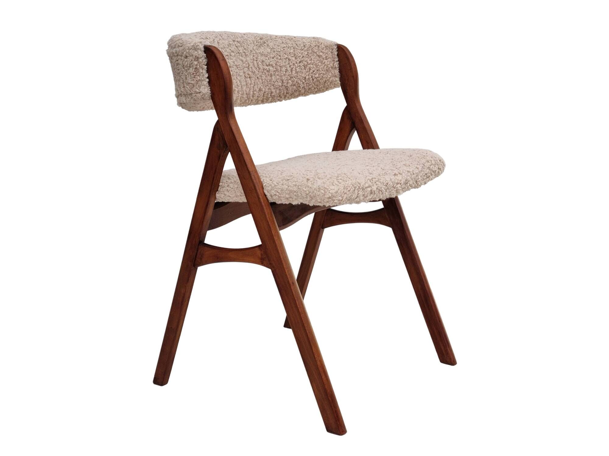 60s, Danish design by Henning Kjærnulf, reupholstered chair, model 71