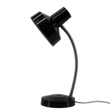 1950s black bakelite table lamp by Elektrosvit, Czechoslovakia