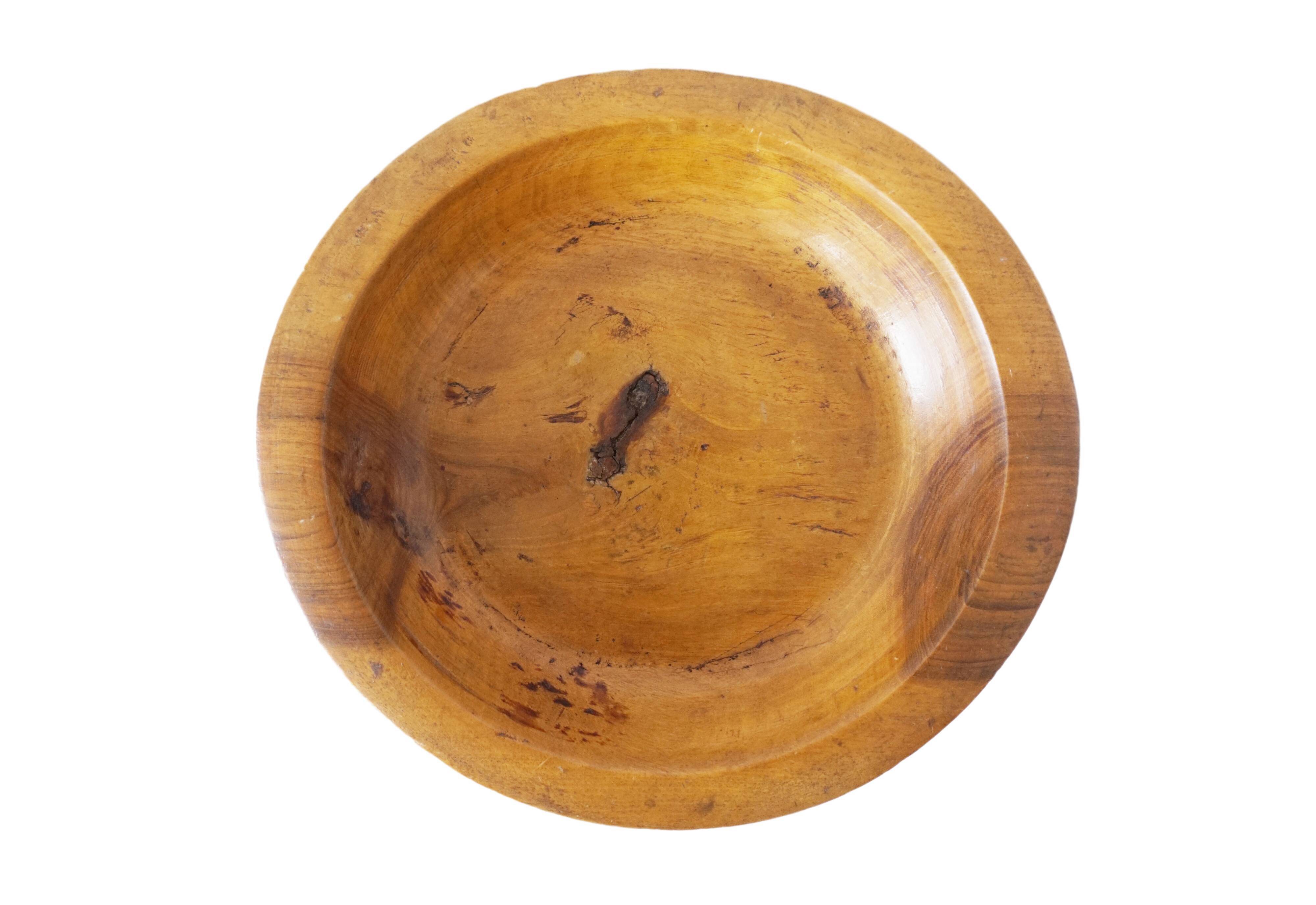 Brutalist solid wood dish
