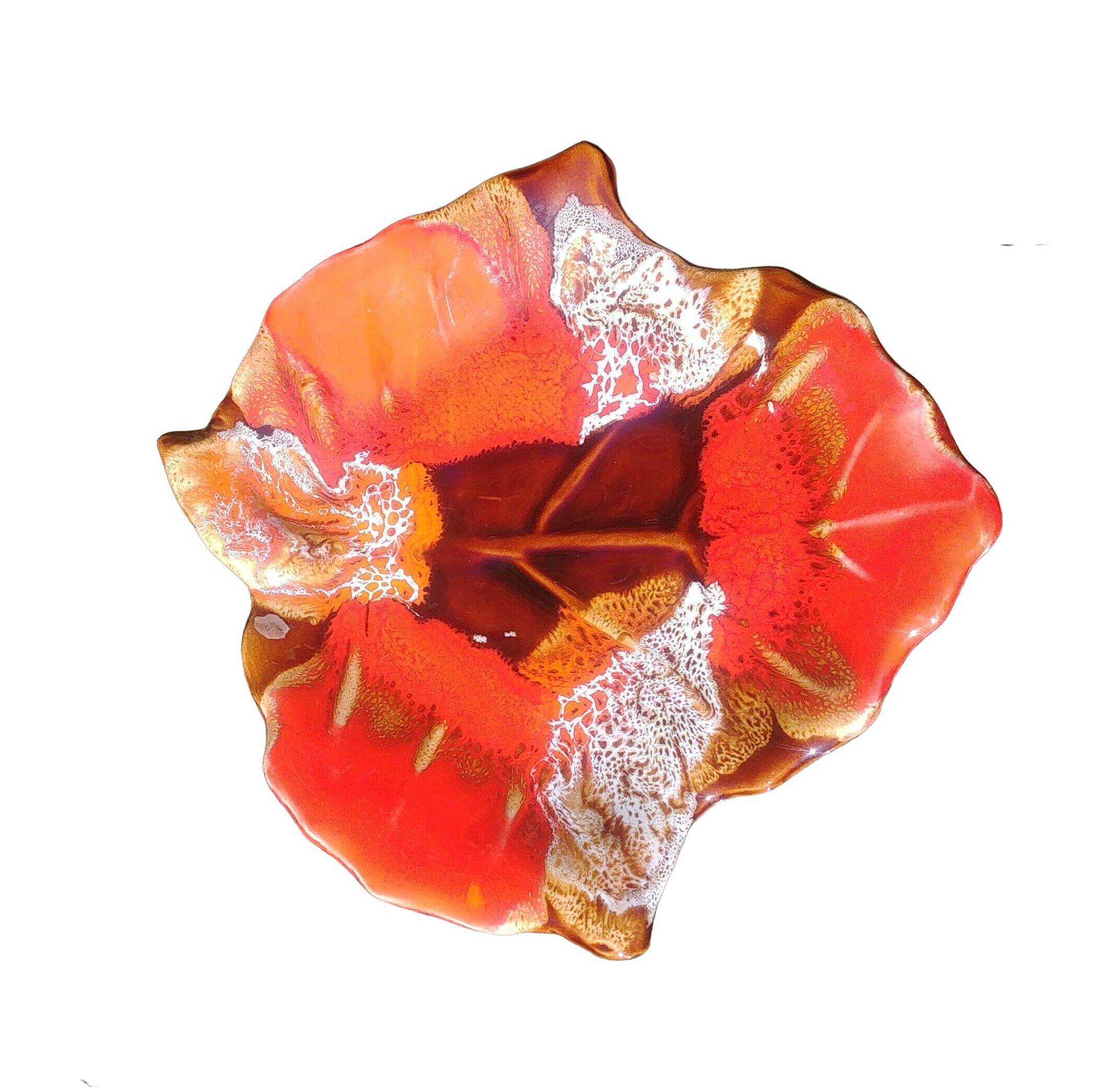 Trinket bowl in glazed ceramic Vallauris