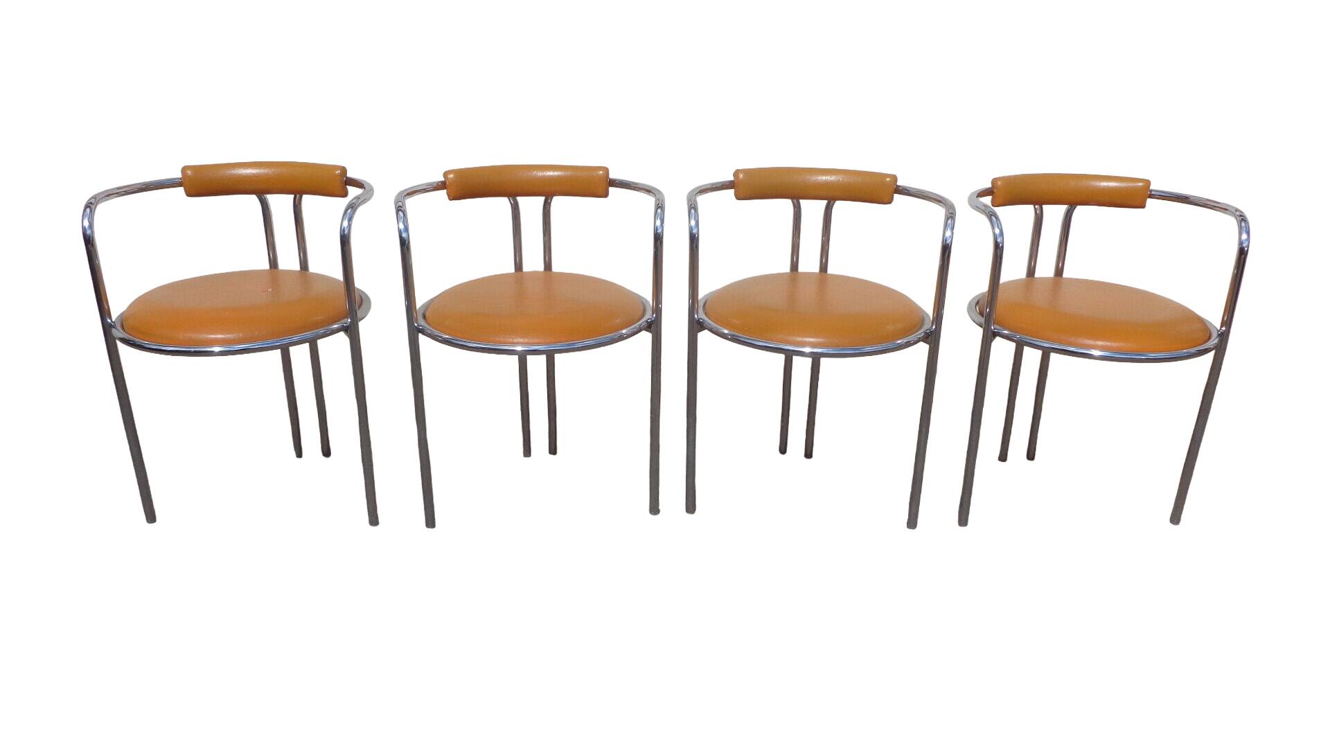 Vintage orange chairs