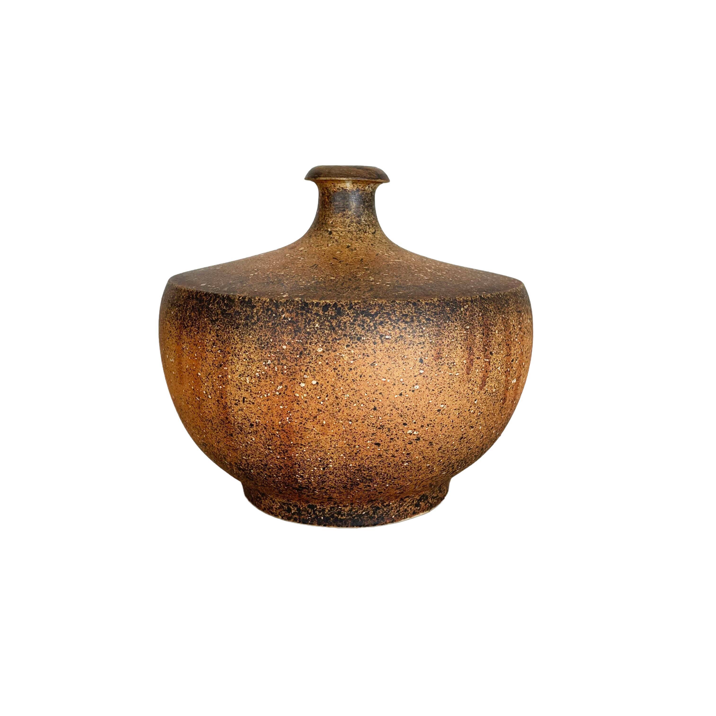 Abstract Ceramic Studio Pottery Ufo Vase by Gerhard Liebenthron, Germany, 1980s