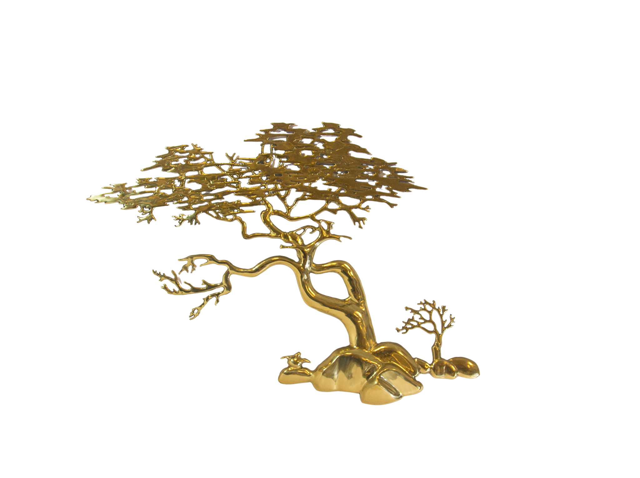 Brass wall sculpture