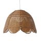 Hanging lamp in rattan and cannage