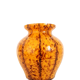 Murano style yellow blown glass vase