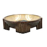 Art Deco ceramic centerpiece, Mougin Freres, Nancy France 1920s