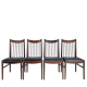 Set of 4 Scandinavian rosewood chairs Design Arne VODDER