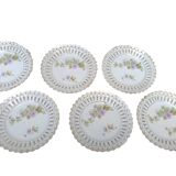 Assiettes a dessert en porcelaine